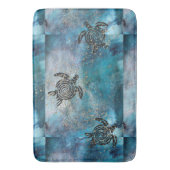 Tapis De Bain Magique Tortue de mer Glittery Bleu (devant Vertical)
