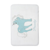 Tapis De Bain Magique Unicorne mignonne & adorable avec étoile (Devant (Vertical))