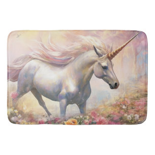 Tapis De Bain Magnifique Licorne Magique en Or Pastel