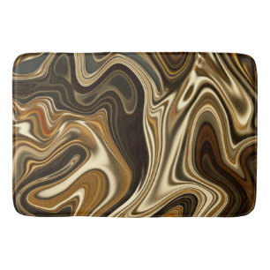 Tapis De Bain Magnifique style marbre - Brun chaleureux