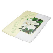 Tapis De Bain Magnolia Bloom | Grand jaune et blanc (Angle)