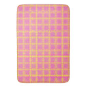 Tapis De Bain Maillage de hachage rose (devant Vertical)