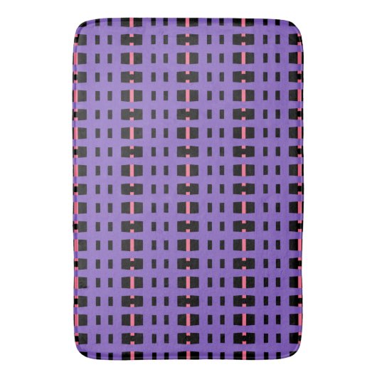 Tapis De Bain Maille violette (devant Vertical)