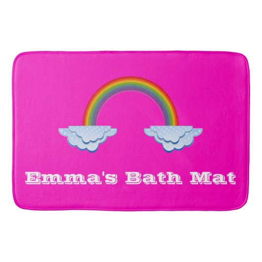 Tapis De Bain Maïs arc-en-ciel rose chaud (Devant)