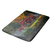 Tapis De Bain Maison de campagne avec vignes rouges Couvrant la  (Angle)