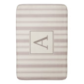 Tapis De Bain Maison de campagne rustique initiale rayée beige e (devant Vertical)