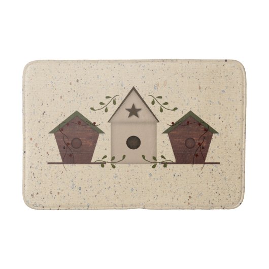 Tapis De Bain Maison d'oiseaux primitive Mat de bain (Devant)