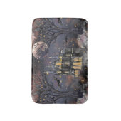 Tapis De Bain Maison hantée | Arbre à Pleines lunes Éffrayantes (Devant (Vertical))