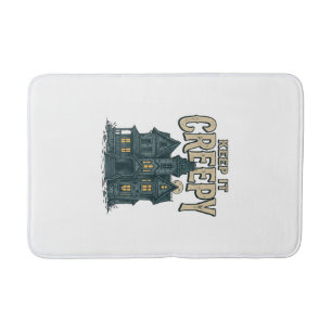 Tapis De Bain Maison Hantée Vintage Creepy Halloween Dés