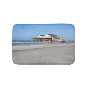 Tapis De Bain Maison sur pilotis à la plage de St Peter Ording