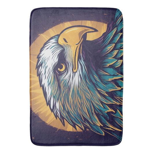 Tapis De Bain Majestic Bald Eagle (devant Vertical)