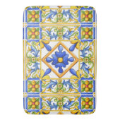 Tapis De Bain Majolica, tuile espagnole, méditerranée (devant Vertical)