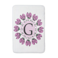 Majuscule G monogramme floral