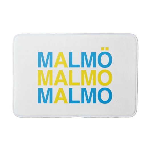 Tapis De Bain MALMO Swedish Flag (Devant)