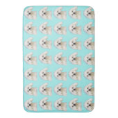 Tapis De Bain Maltais chiot (devant Vertical)