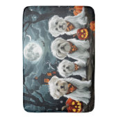 Tapis De Bain Maltese Halloween Épouvantable (devant Vertical)