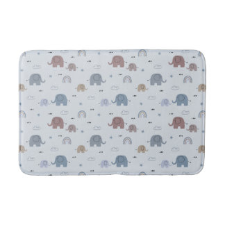 Tapis De Bain Maman & Baby Elephant Motif Bath Mat