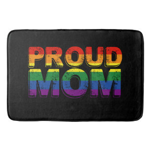 Tapis De Bain Maman fière Gay Pride LGBT Mère arc-en-ciel LGBTQ