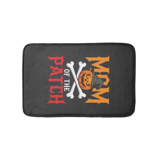 Tapis De Bain Maman Halloween de Patch Pumpkin Sorcière (Devant)