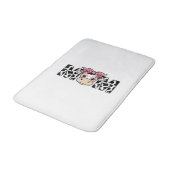 Tapis De Bain Maman Vache Mignonne Nœud Conception Graphique_1 (Angle)