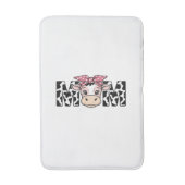 Tapis De Bain Maman Vache Mignonne Nœud Conception Graphique_1 (Devant (Vertical))