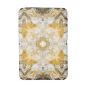 Tapis De Bain mandala Abstrait, ocre, jaune, gris, blanc (Devant (Vertical))