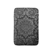 Tapis de bain Mandala argenté (Devant (Vertical))
