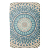 Tapis De Bain Mandala bleu clair Turquoise   (devant Vertical)