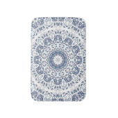 Tapis De Bain Mandala bleu gris (Devant (Vertical))