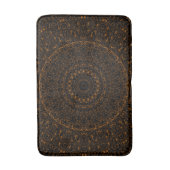 Tapis De Bain Mandala Brun Rustique au Charme Occidental (Devant (Vertical))