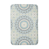Tapis De Bain Mandala côtier dans les tons sable, bleu et bois c (Devant (Vertical))