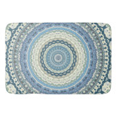 Tapis De Bain Mandala de Lavande Bleue Lumière (Devant)