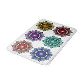 Tapis De Bain Mandala en différentes couleurs (Angle)
