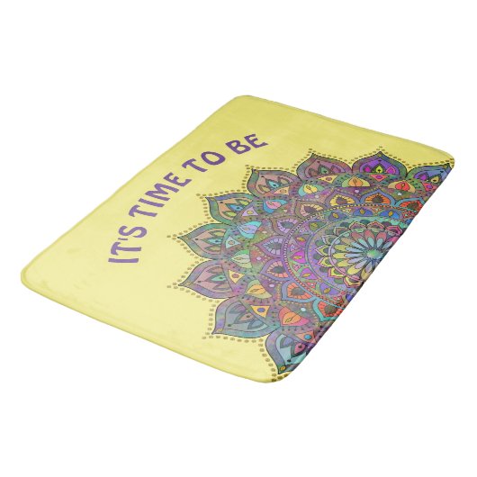 Tapis De Bain Mandala Inde Style 1 (Angle)