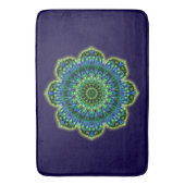 Tapis De Bain Mandala Lotus bleu vert + votre backgr. & idées (devant Vertical)