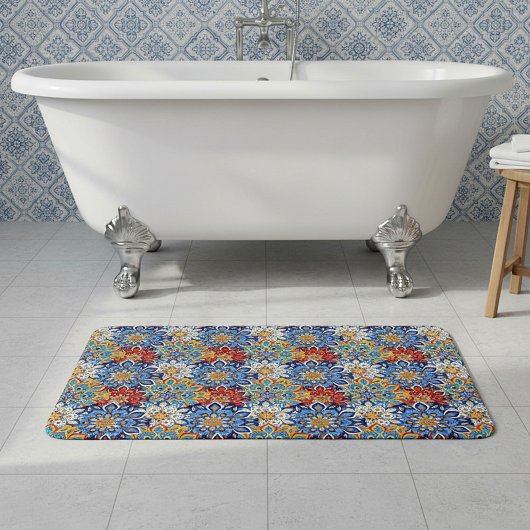 Tapis De Bain mandala lumineux