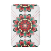 Tapis De Bain Mandala Motif 2002 en bain rouge (Devant (Vertical))