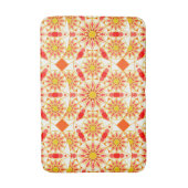Tapis De Bain Mandala motif, rouge brique, rouille, or (Devant (Vertical))