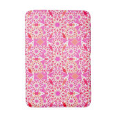 Tapis De Bain Mandala motif, tons rose et corail (Devant (Vertical))