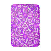 Tapis De Bain Mandala motif, violet, orchidée et rose (Devant (Vertical))