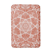 Tapis De Bain Mandala orange et blanc - Loergann dans la terre (Devant (Vertical))