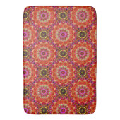 Tapis De Bain Mandala ROUGE  (devant Vertical)