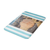 Tapis De Bain Manger Sleep Beach Script Coquillage Turquoise Str (Angle)