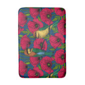 Tapis De Bain Mangeurs d'abeilles et pavots (Devant (Vertical))