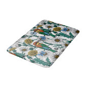 Tapis De Bain Mangeurs d'abeilles, papillons bleus et marguerite (Angle)