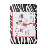 Tapis De Bain "Mangez, buvez et soyez fabuleux" DIVA Rug (Devant (Vertical))