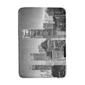 Tapis De Bain Manhattan Under the Stars en noir et blanc (Devant (Vertical))