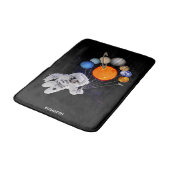 Tapis De Bain Manière laiteuse d'astronaute de planètes de (Angle)