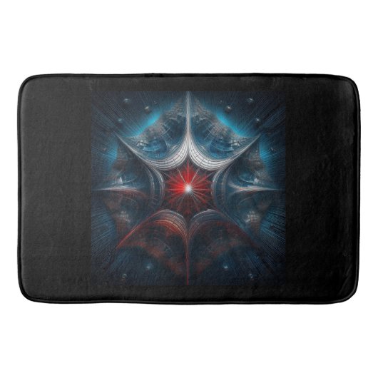 Tapis De Bain Manipulated Mandelbrot with Starburst Center  (Devant)