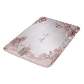 Tapis De Bain Manteau de bain rose et fleuri (Angle)